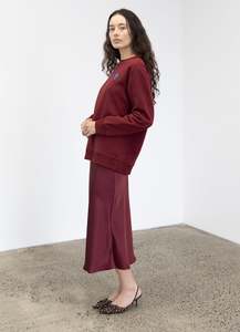 New Arrivals: Ali Logo Sweatshirt In Carmine Red