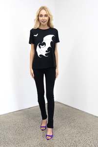 Bat Tee In Black