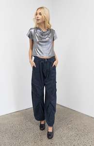 New Arrivals: Lanton Navy Cargo Trousers