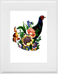 Prints: Pheasant and flowers