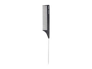Combs: Diane Carbon Pin Tail Comb 23cm (9") - Heat & Chemical Resistant