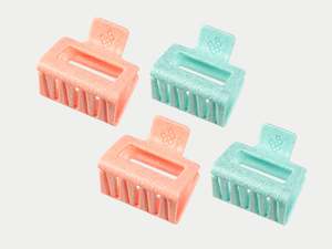 Framar Cookie Cutter Baby Klaws Glitter Hair Clips 4pk