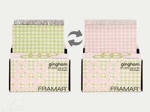 Framar: Framar Gingham Switch Pink/Green Pop Up Foil (500ct) 127 x 280mm (5x11)