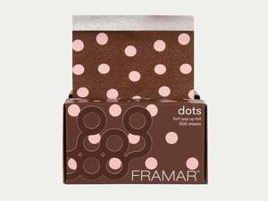 Framar: Framar Polka Dots Chocolate Pop Up Foil (500ct) 127 x 280mm (5x11)