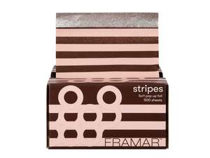 Products: Framar Pink Chocolate Stripes Pop Up Foil (500ct) 127 x 280mm (5x11)