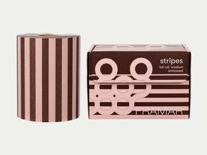 Framar Pink Chocolate Stripes Embossed Roll Foil 97.5m (320ft)