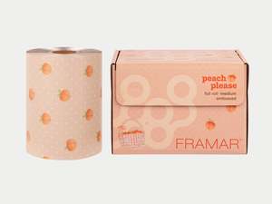 Framar Peach Please Embossed Roll Foil 97.5m (320ft)