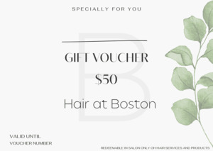 Gift Voucher - Hair At Boston