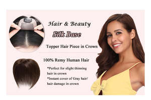 Silk base topper, clip in hair piece