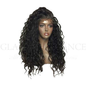 Glam Elegance: Glam Elegance Premium AAA Water Wave Lace Front Wig