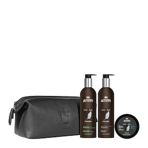 Men: Black Angel Dandruff Shampoo + Daily Conditioner + Matte Clay Trio Gift Pack