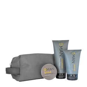 Men: De Lorenzo DMAN Shampoo + Shaving Cream + Pomade Gift Pack
