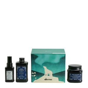 Shampoo Conditioner: Davines Mysterious Polar Regions Heart of Glass Trio Gift Pack