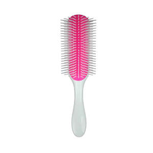 Denman: Denman D4 The Original Styler 9 Row White/Pink Brush