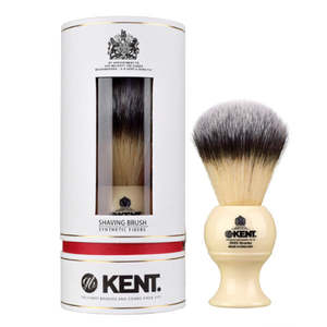 Kent: Kent Large Synthetic Ivory White Shaving Brush (BK8S)