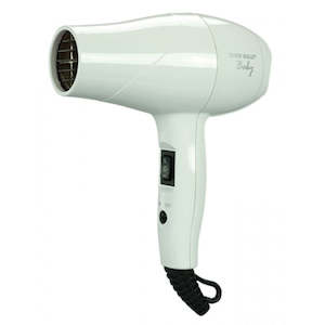 Hair Dryers: Silver Bullet Metallic Baby Travel Hair Dryer White