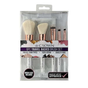 Crown Pro: Crown Pro 6PC Travel Basics Brush Set