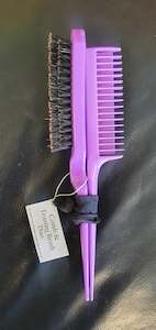Straight: Comb & Teasing Brush Duo