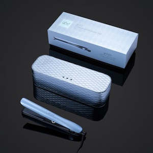 GHD limited edition icy blue gold styler