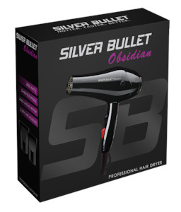 Electrical: Silver Bullet Obsidian Hair Dryer - Black