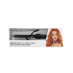 Electrical: Silver Bullet City Chic Triple Barrel Curling Iron