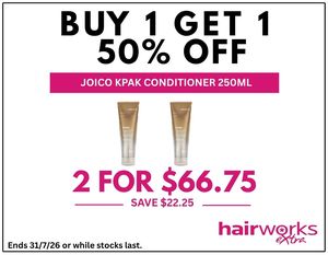 Joico K-Pak Reconstructing Conditioner 250ml BUY 1 Get 1 50% OFF