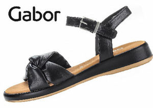 Gabor – 734.27 – Gini – Black Women’s Sandals Halliwell Shoes