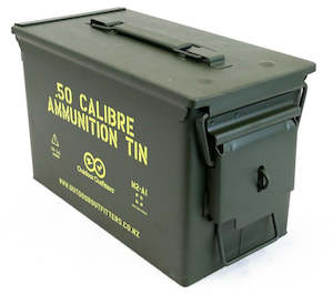 Outdoor Outfitters 50Cal Ammunition Lockable Tin