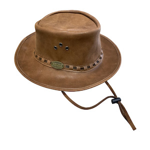 Selke 308 Brown Stressed Leather Hat