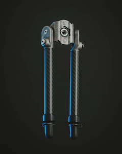 Backlanz Carbon Bipod w/Universal Mounting Bracket