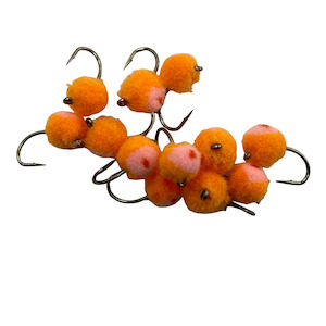 Category 3 U Egg Steelhead Orange/Late Pink (1/2 DOZEN)