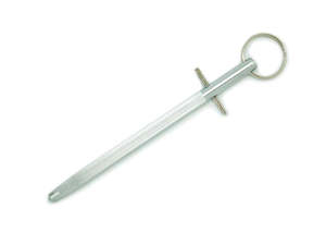 Knifekut Sharpening Steel with Ring and Bar