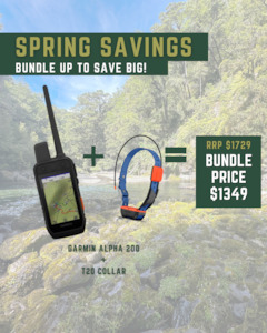 Dogs: SPRING BUNDLE - Garmin Alpha 200 + T20 Collar