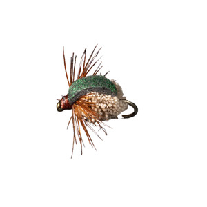 Savage: Deer Hair Green Beetle #14 - Manic Fly Collection