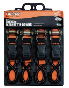 TIEDOWN RATCHET 4PK TIE2GO – Hammer Hardware
