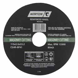 Products: CUTTING DISC MASONRY 115MMX22MM – Hammer Hardware