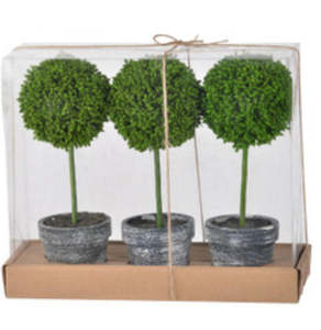 Living: MINI FAUX TOPARY S/3