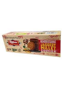 Biscuits And Cookies: Ribbon Jaggery Millet Cookies 150gm
