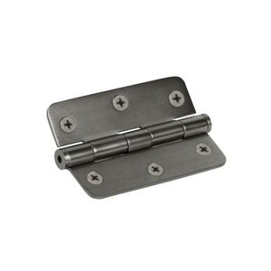 Products: Hinge Steel 89x58x2mm R1/4 Gunmetal Grey Electroplate & Lacquered (Greased Pin) - Handles Plus