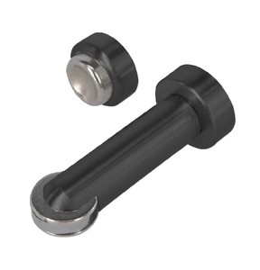 Products: DOOR STOP MAGNETIC WALL MOUNT BLACK - Handles Plus
