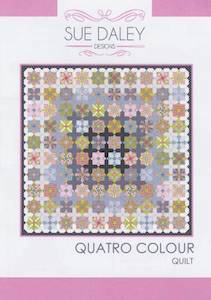 Quilting Kits: Sue Daley Designs - Quatro Colour Quilt Pattern and EPP Templates