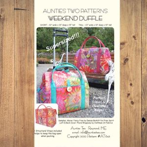 Bagmaking Supplies: Aunties Two - Weekend Duffle - AT645