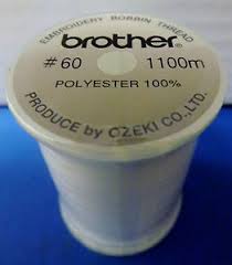 Brother Sewing Quilting And Embroidery Accessories: Brother White  Bobbin Thread 1100m