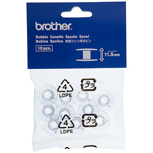 Brother Sewing Quilting And Embroidery Accessories: Brother 11.5mm bobbin 10 pack plastic