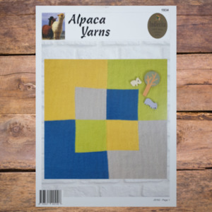 Knitting Patterns Babies And Children: Alpaca Yarns 1934 Colour Block Baby Blanket