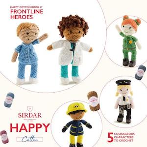 DMC Happy Cotton Book 12 - Frontline Workers - Amigurumi  patterns