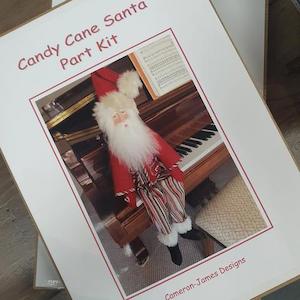 Knitting And Crochet Patterns Toys: Candy Cane Santa Part Kit
