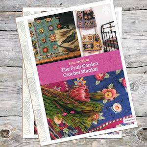 Knitting Patterns Homeware: The Fruit Garden Crochet Blanket Book by Jane Crowfoot