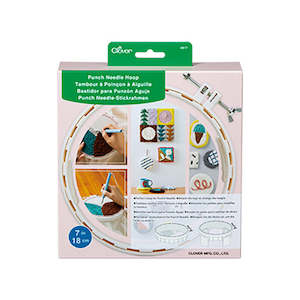 Hoops And Frames: Clover Punch Needle Hoop - 18cm
