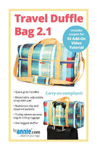 Bagmaking Patterns And Books: ByAnnie: Travel Duffle 2.1 Pattern